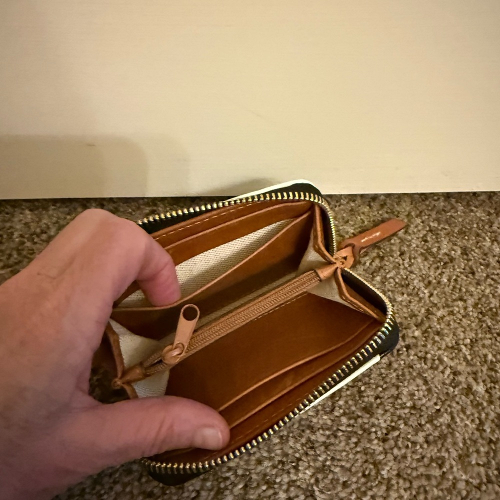 Dooney & Bourke Black and White Cowhide Wallet - Picture 3 of 5